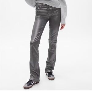 Gap Baby Boot Mid Rise Jeans Petite Metallic 28/6